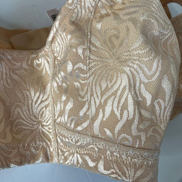 NWT Deyllo Women's Non Padded Wireless Plus Size Full Coverage Bra Size 46C #418 - Picture 7 of 12